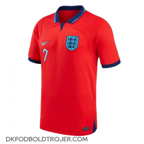 Billige England Jack Grealish #7 Udebane Fodboldtrøjer VM 2022 Kortærmet